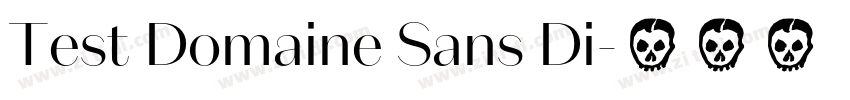 Test Domaine Sans Di字体转换
